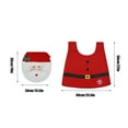 thumbnail image 5 of Cheapark Christmas Toilet Protector Set - Santa Snowman Themed 2-Piece Cover & Floor Mat, Non-Slip Restroom Decor, Festive Christmas Bathroom Accessories, 5 of 6