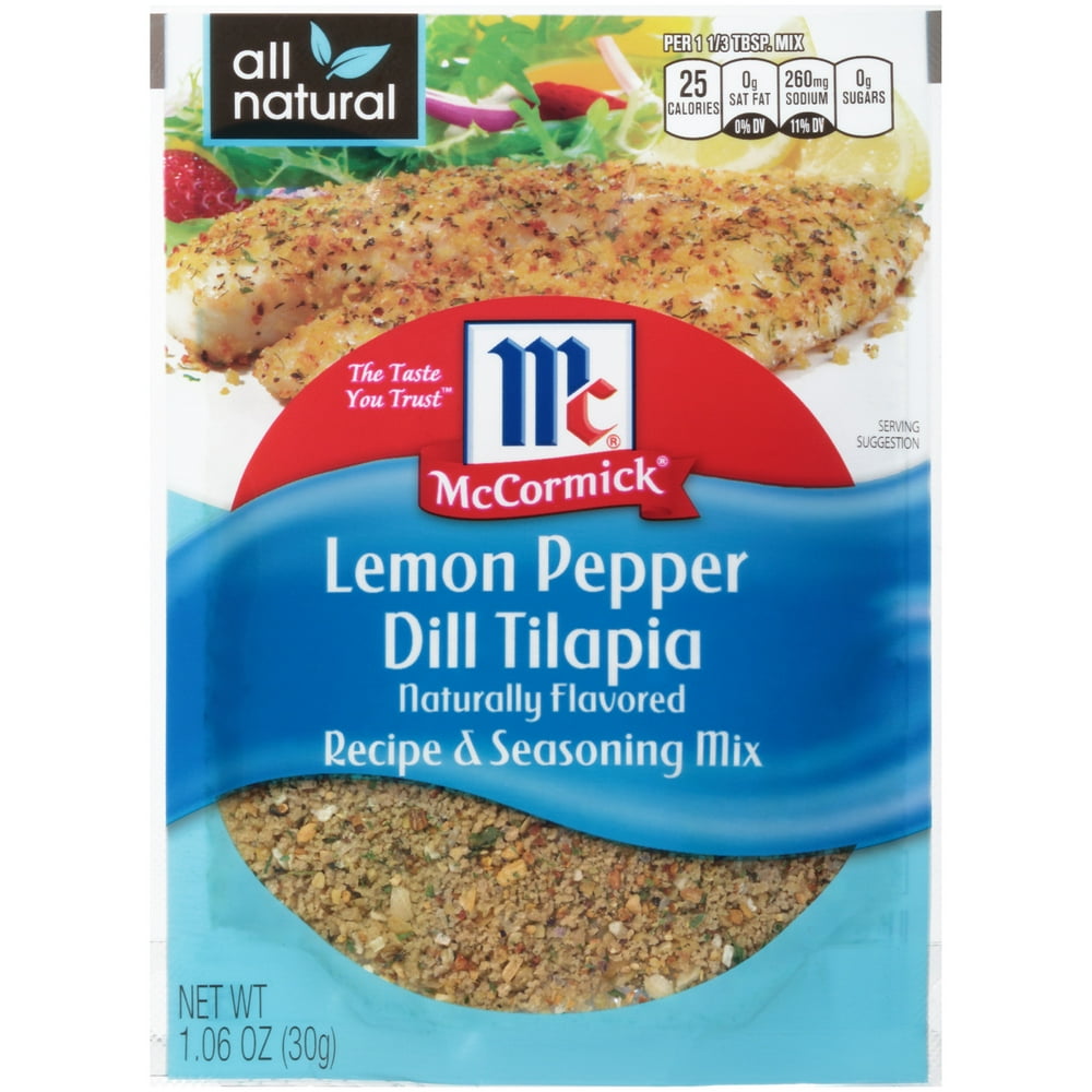 McCormick Golden Dipt Lemon Pepper Seafood Seasoning Mix, 1.06 oz