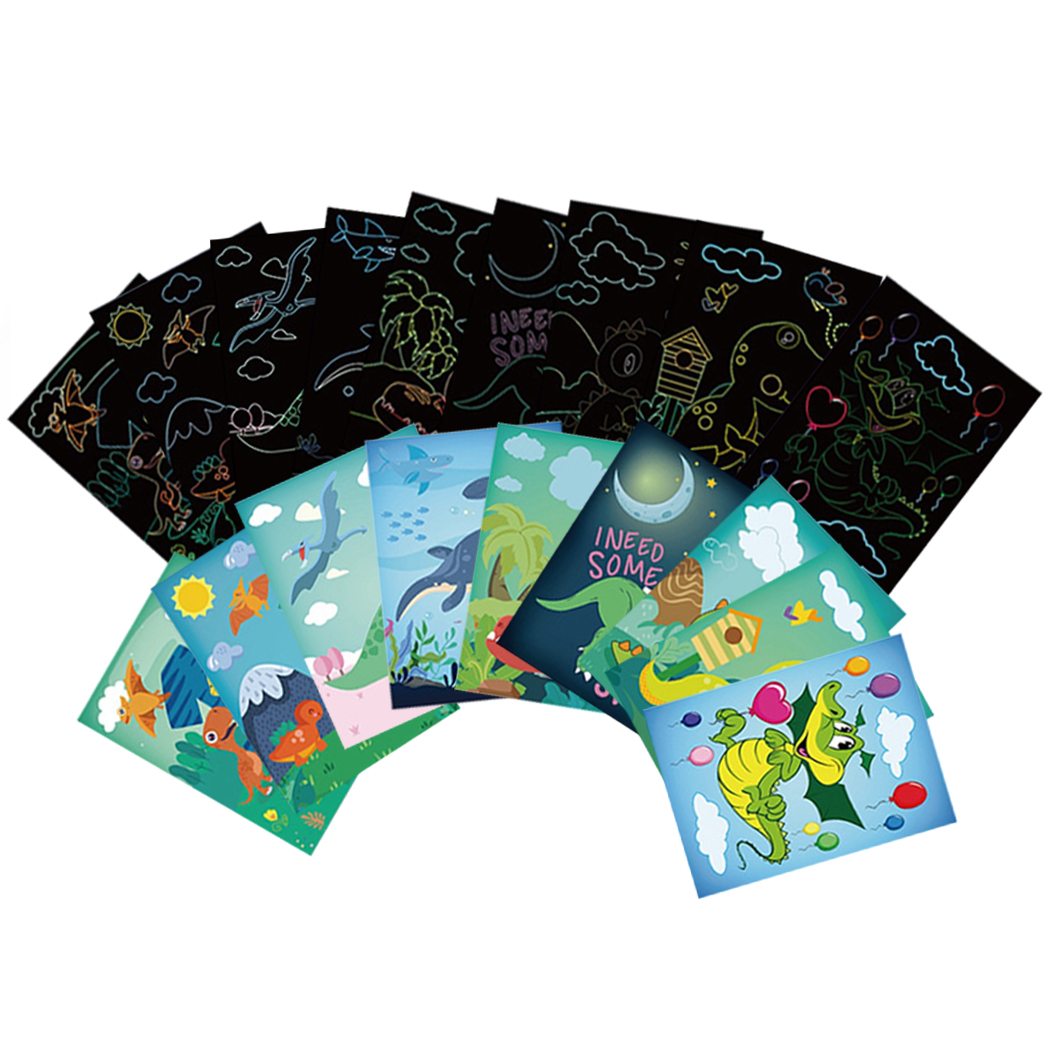 Scratch Paper Kit Creative Lovely Cute DIY Scratch off Art Scratch off