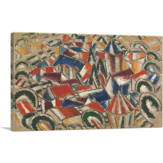 ARTCANVAS The Village 1914 Canvas Art Print by Fernand Leger - Size: 26" x 18" (1.50" Deep)