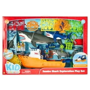 Kid Connection Jumbo Shark Exploration Boat Vehicle Playset, 81 Pieces