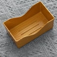 thumbnail image 7 of Clearance！ Bifavgk Square Plastic Dinner Plate Tray Set With Storage Holder Set Of 8 Wood Grain Square Dish 14Cm Square Plates Dinnerware For Wedding Camping Party Ring Tray Cake Stand Brown, 7 of 7