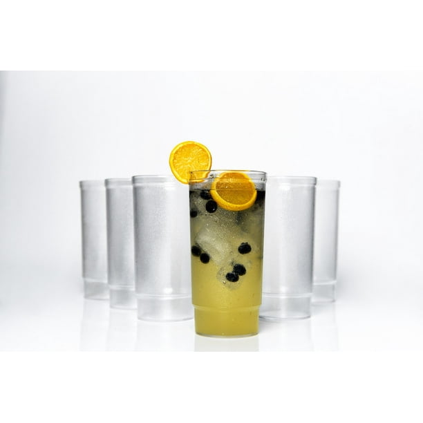 Vasos 1 Litro 6 Pzs Transparente Policarbonato Resistente Plastipractic