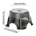 thumbnail image 3 of Low Stepping Stool for Bathroom, Non-Slip Plastic Small Foot Stool with Stable Base for Toilet, Shower, Kitchen, and Living Room for Adults, 3 of 6