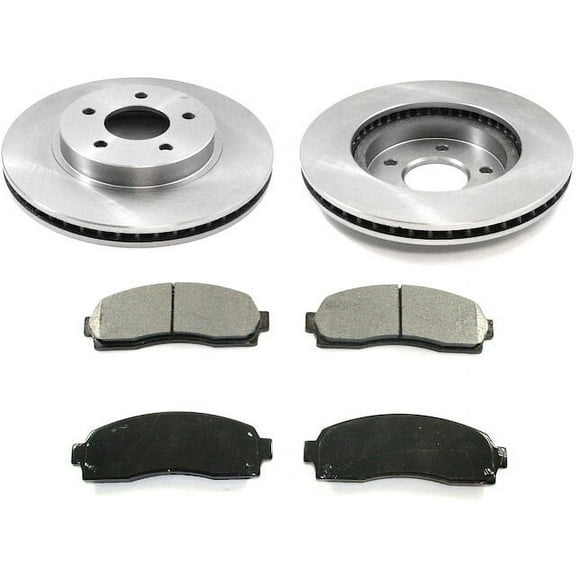 Front Brake Pad and Rotor Kit - Compatible with 2006 Pontiac Torrent