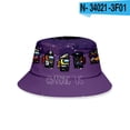 thumbnail image 4 of Sombrero de pescador con estampado de Space Wolf Kill Among Us, sombrero de olla que combina con todo para estudiantes, pesca al aire libre, 4 of 4