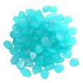 thumbnail image 1 of 100pcs Fish Tank Fluorescent Pebble Garden Parterre Decor Glow Stone Green, 1 of 9