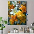 thumbnail image 4 of Yellow Alstroemeria Lily Canvas Print Entryway Home Decor, 4 of 8