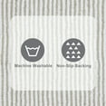 thumbnail image 4 of Mineral Spring Luxury Bath Stripe Tufted Polyester Bath Rug, Graphite Blue, 20" x 32", 4 of 7