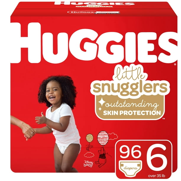 Huggies Little Snugglers Baby Diapers, Size 6, 96 Ct, Economy Plus Pack -  Walmart.com