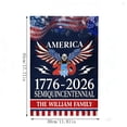 thumbnail image 3 of Lksixu America 250th Anniversary Garden Flag, 1776-2026 Commemorative USA 250 Years Banner, Double-Sided Cotton Linen Bald Eagle Design Patriotic Yard Sign, 4th of July Decorations for Outdoor Lawn, 3 of 6