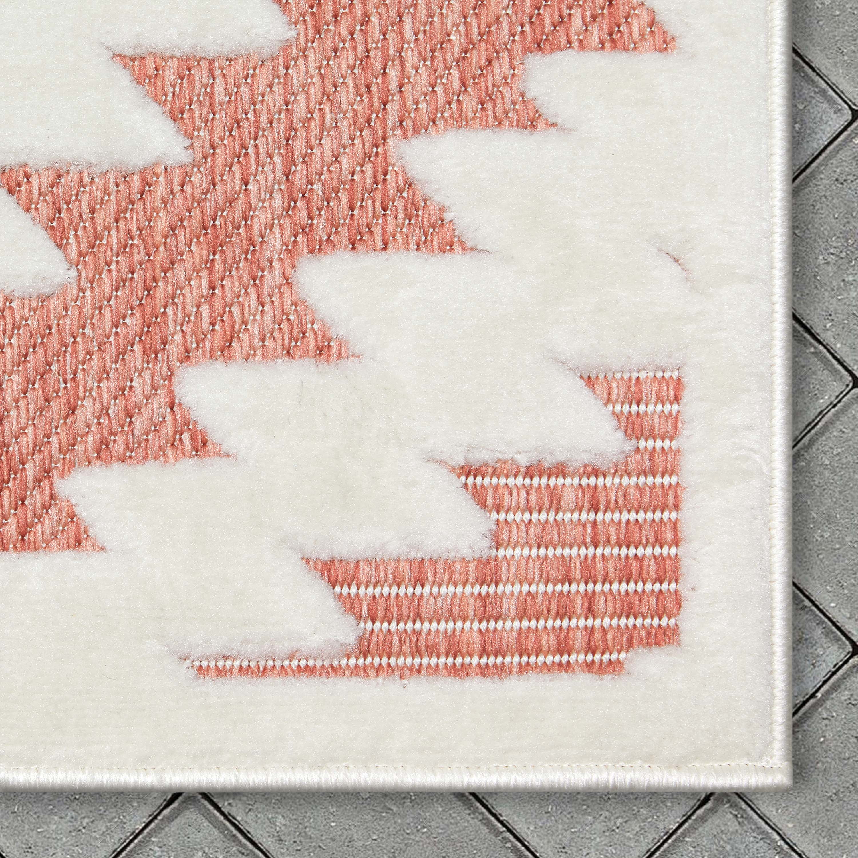 Well Woven Sila Keiko Modern Moroccan Terracotta 2'3" x 7'3" Runner Indoor/Outdoor Rug