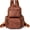 Caramel, variant on Versatile PU Leather Backpack Purse for Women – Stylish 3-Way Carry, Spacious & Durable for All-Season Daily Use