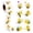 Bee, variant on Forest Theme Stickers 500 Piece Roll with 8 Cute Alien Patterns Reusable Kids Stickers for Water Bottles Laptops Crafts 1.2 Inch Wide