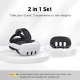 thumbnail image 2 of Set de accesorios de realidad virtual Kuject Comfort Head Strap Oculus Quest 3, 2 of 5