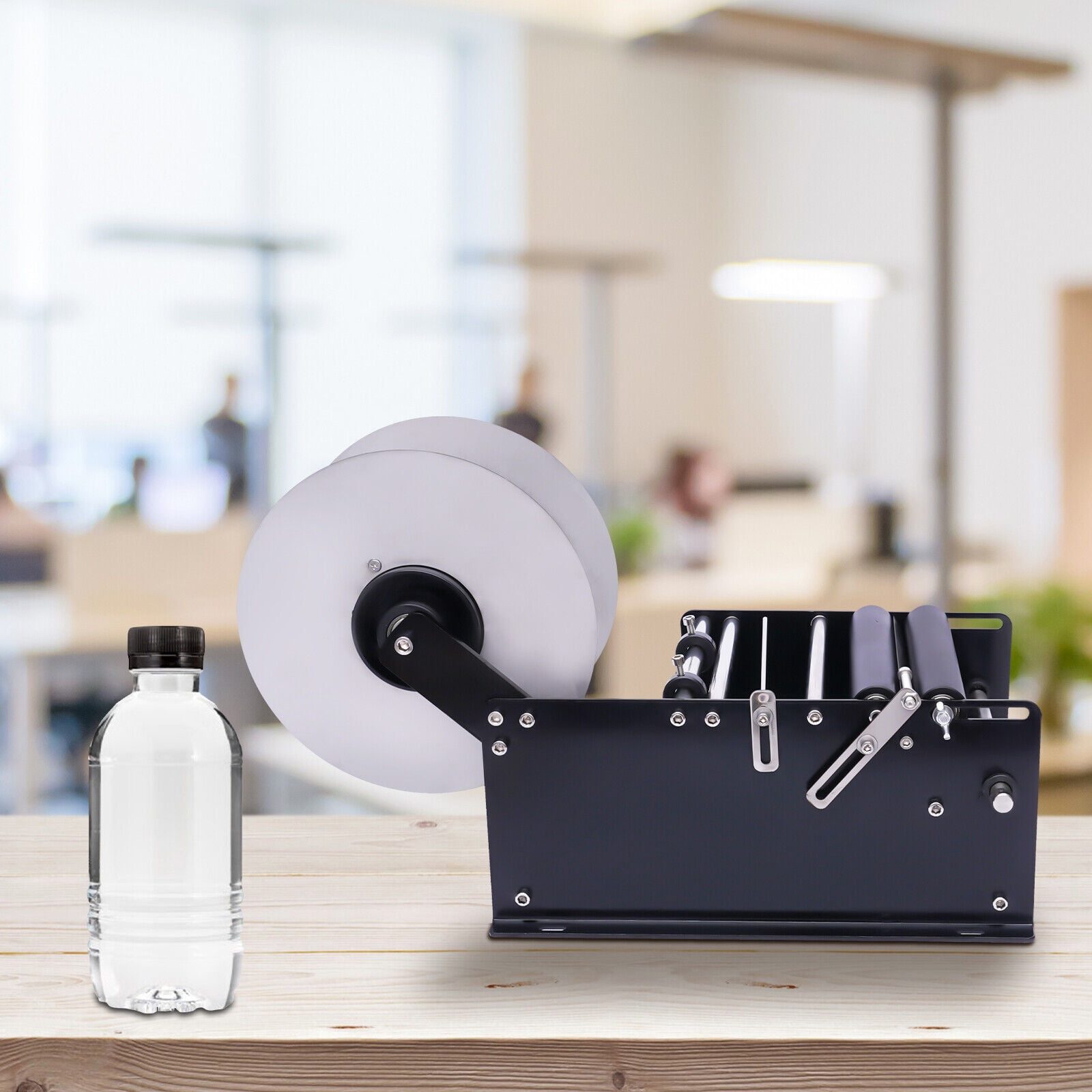 MT-30 Semi-Automatic Round Bottle Labeling Machine Manual Label Printer Maker