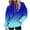 Dark Blue, variant on Fanxing Teen Girl Sudaderas Oversized Hoodie for Women Gradient Drawstring Hooded Pullover Sweatshirts Fall Winter Preppy Clothes Black M