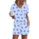 thumbnail image 1 of Conjunto de pijama Ekouaer, ropa de dormir de manga corta para mujer, 1 of 5