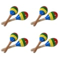 thumbnail image 1 of Maracas Hand Percussion Rattles, Wooden Rumba Shaker Musical Instrument for Kids Adults, Set of 8, 1 of 7