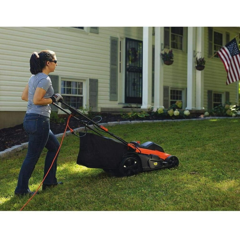BLACK+DECKER 13-Amp 20-in Corded Lawn Mower in the Corded Electric Push  Lawn Mowers department at