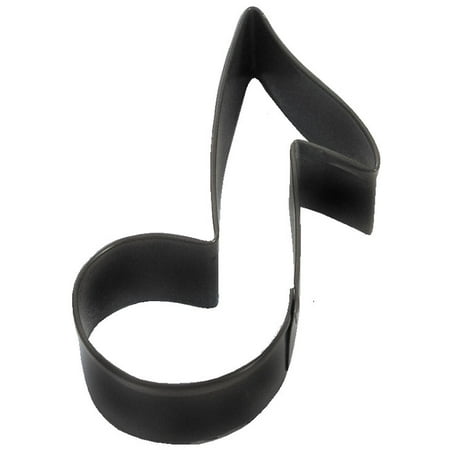 - Music Note Black 3.5 in Cookie Cutter Pr1356K - R&M Cookie Cutters - Tin Plate Steel
