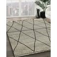 thumbnail image 2 of Ahgly Company Indoor Square Abstract Tan Brown Gold Abstract Area Rugs, 3' Square, 2 of 6