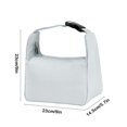 thumbnail image 3 of Bolsa térmica para comida, de aluminio grueso, diseño hermético, elegante estuche para estudiantes, ideal para viajes, porta alimentos aislante, kit de comida portátil, 3 of 6