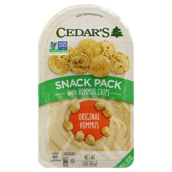 Cedar's Snack Pack Original Hommus with Pretzels, 3 oz