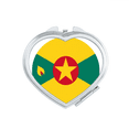 thumbnail image 1 of Grenada North Ameica National Emblem Mirror Travel Magnification Portable Handheld Pocket Makeup, 1 of 3
