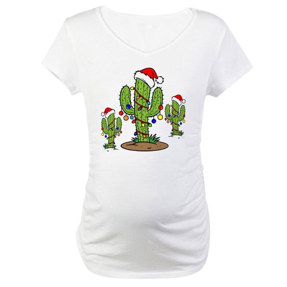CafePress - Funny Arizona Christmas Maternity T Shirt - Cotton Maternity T-shirt, Cute & Funny Pregnancy Tee