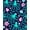 Turquoise, Pattern 2, variant on ODIKA 2x3 Machine Washable Non-Slip Area Rug, Enchanted Undersea Nautical Tentacle Starfish Constellation High Traffic Rug, Yellow, 513608