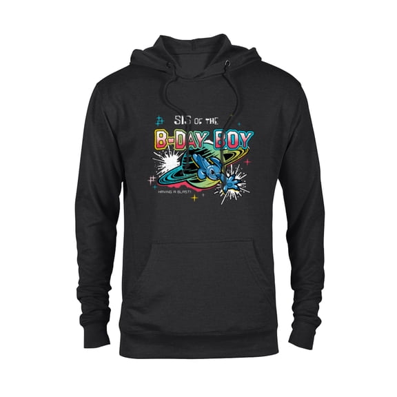 Disney Stitch Family Shine Sis of the B-Day Boy Birthday - Pullover Hoodie for Adults - Customized-Black