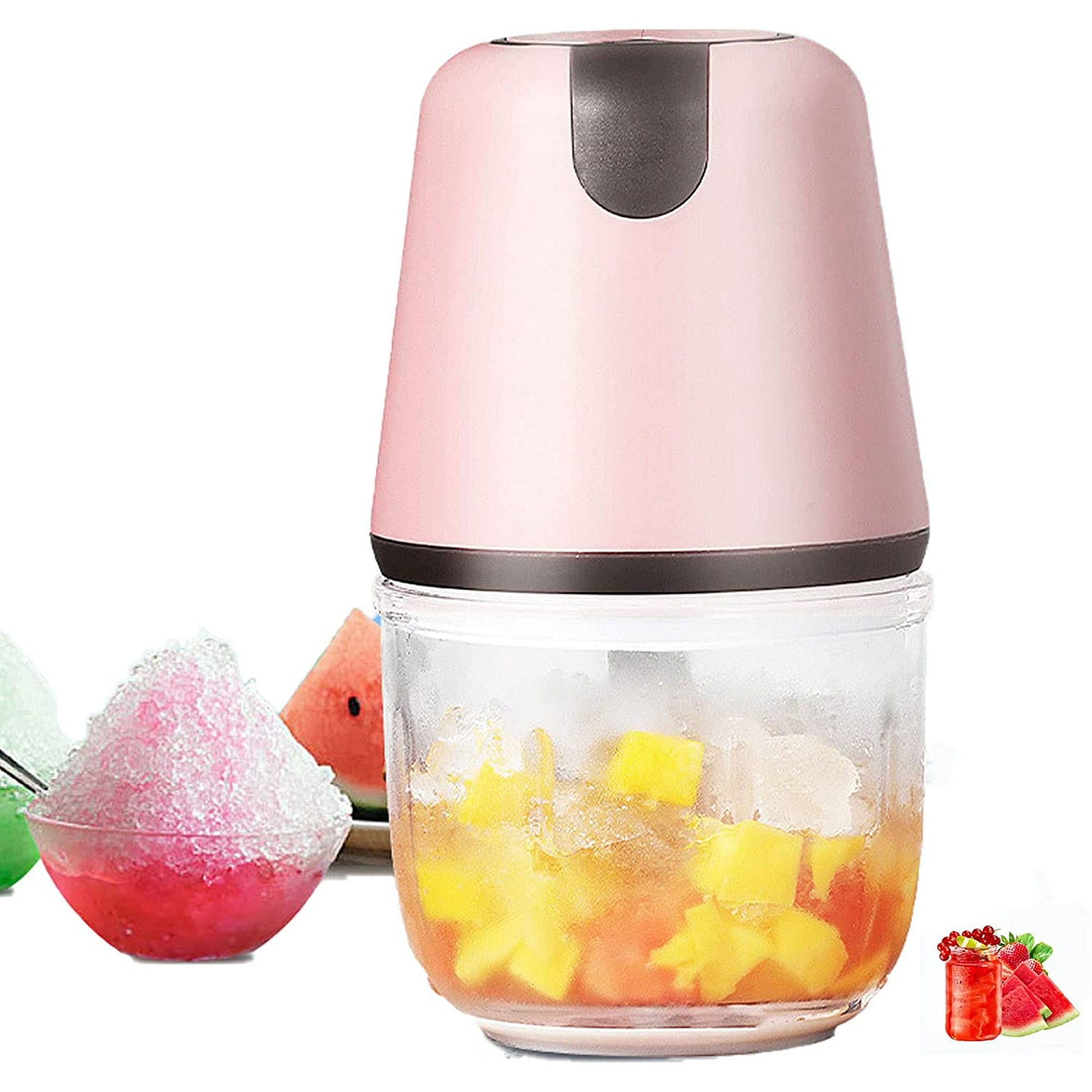 Small Ice Crusher Portable USB Charging Ice Crusher Machine Two-Speed  Adjustment Shaved Ice Crusher Commercial Home Bar Party Cold Drinks Manual  Crushed Ice Maker,Pink | Walmart Canada