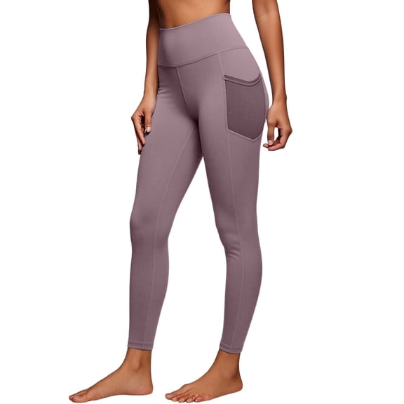 BLVB Leggings with Pockets for Women High Waisted Yoga Pants Stretchy Workout Athletic Gym Leggings