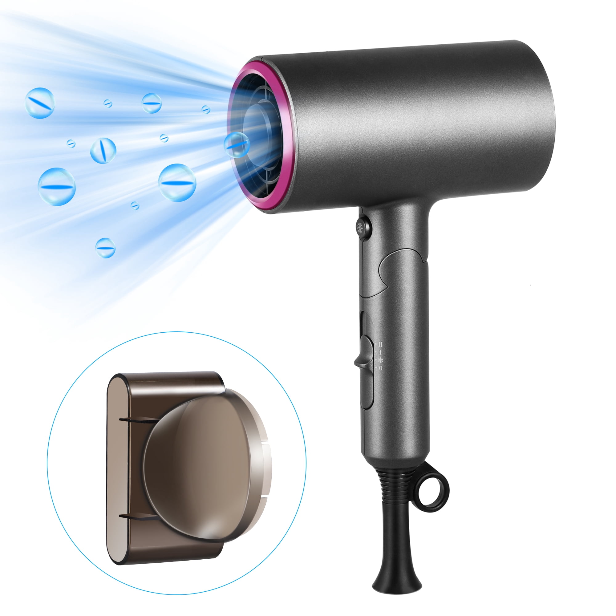 1800W Professional Ionic Hair Dryer, Foldable Professional Hair Dryer, Hammer Hair Dryer