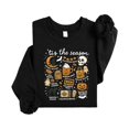 thumbnail image 3 of Tis The Season Fall Sweatshirt for Women, Teens & Youth Pumpkin, Ghost Halloween Sweater Black Sweatshirt Adult Small, 3 of 5