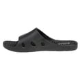 thumbnail image 3 of Shocked Soft Footbed Sport Slipper Slide Sandals, Grey/Black (Boys'), 3 of 7