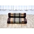 thumbnail image 6 of Leewadee Foldable Floor Mattress – 2 in 1 Floor Meditation Mat for Yoga and Relaxation, Seating Futon with Kapok,  Brown, 6 of 9