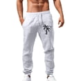 thumbnail image 1 of Zszcpp Men Work Pants Coconut Tree Print Cropped Lightweight Long Suitable Cool Trousers Casual Trouser, 1 of 4