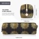 thumbnail image 3 of Disketp Gold Mandala Estuche de Lápices de Cuero con Cierre, Estuche Compacto para Papelería, Bolígrafos y Accesorios Pequeños, 3 of 7