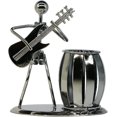 thumbnail image 1 of Portalápices de guitarra, accesorios creativos de escritorio, escritorio de metal multiusos Portalápices adecuado para regalos, niños, estudiantes y papelería de oficina, 1 of 5