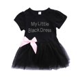 thumbnail image 4 of Robe Tutu en Tulle Noir en Dentelle pour Nouveau-Né Fille Princesse Robe de Fête Nœud Papillon, 4 of 5