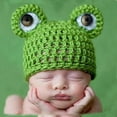 thumbnail image 2 of GOOHOCHY Newborn Infant Baby Girl Boy Handmade Crochet Knit Hat Photograph Prop, 2 of 3