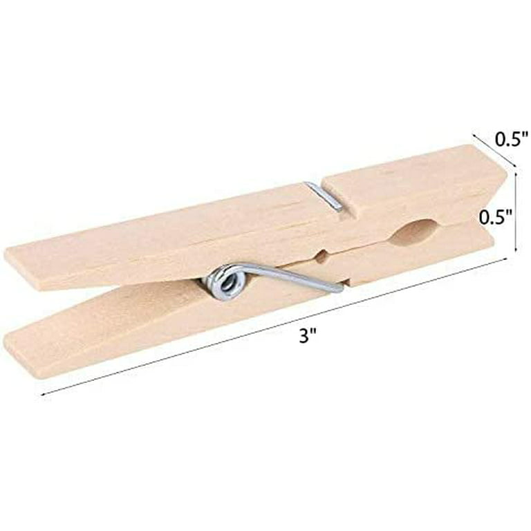 Wholesale Large Clothespin 30-pack Display NATURAL