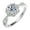 White, variant on 1 Carat Moissanite Engagement Rings for Women D Color VVS1 Clarity Red/Blue/Green Diamond Rings S925 Sterling Silver Rings Gifts Moissanite Wedding Bands with Certificate
