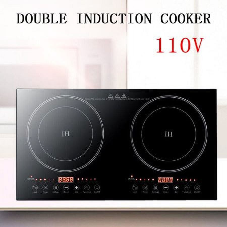 Portable Induction Cooktop Countertop Dual Cooker Burner Stove Hot Plate LED Display 8 Gear