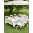 thumbnail image 4 of Outdoor Tablecloth with Umbrella Hole for Patio/Picnic/Party/Camping, Monstera Leaves Waterproof Table Cloth Rectangle Table Cover Washable, Green Pink Tropical Summer Botanical (60"x 102"), 4 of 9