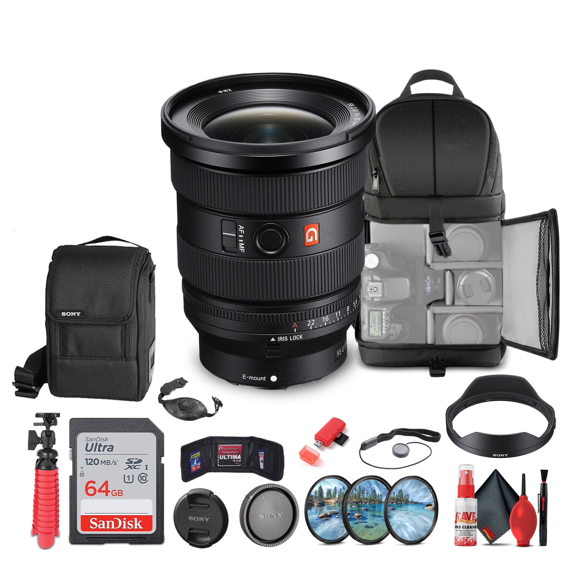 Sony FE 24-70mm f/2.8 GM II Lens (SEL2470GM2) Bundle with Sony FE 24-70mm f/2.8 GM II Lens (SEL2470GM2) Bundle with