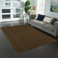 thumbnail image 2 of Mainstays Traditional Solid Brown Suede Shag Indoor Area Rug, 5' x 7', 2 of 7