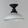 thumbnail image 3 of 35110WTBK Maxim Lighting Granville - 1 Light Outdoor Flush Mount-White/Black Finish, 3 of 4